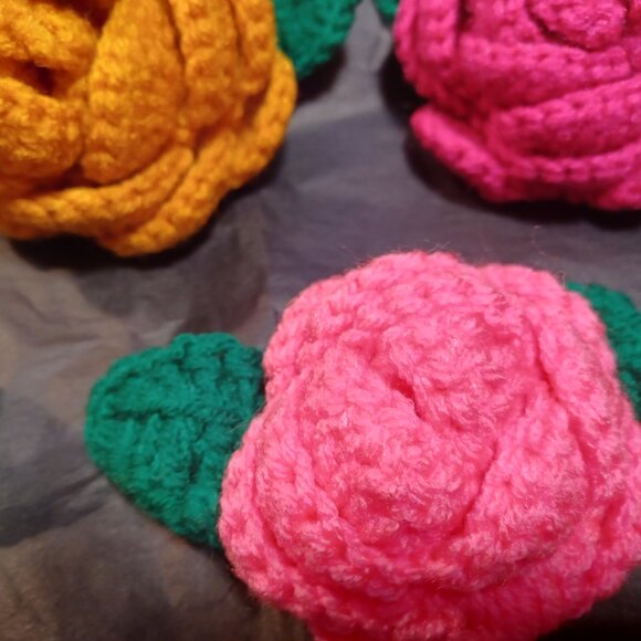 Hand Crocheted Roses - Picture 3 of 6